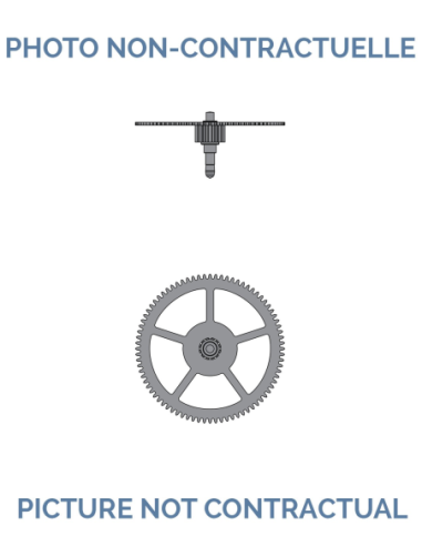 Roamer 470 471 Hour wheel No 250 (MST 5604) + Cannon pinion No 245 (MST 5225) (with blister)