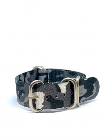 Bracelet nato gris camouflage 20 mm