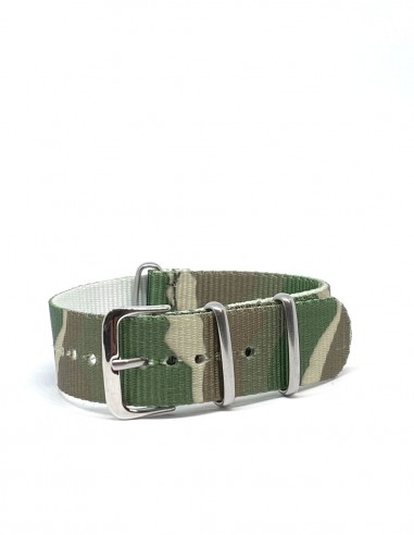 Bracelet nato vert camouflage 20 mm