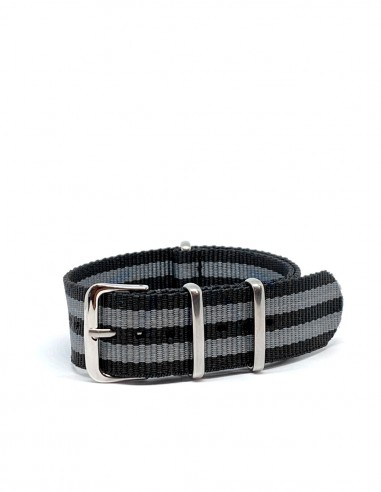 Grey / black Nato strap 18 mm