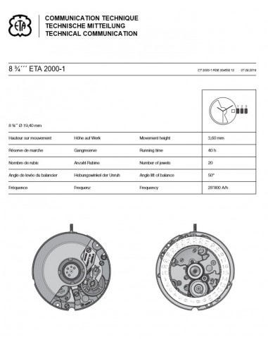Eta 2000 movement store