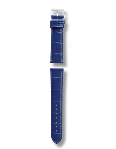 Bracelet cuir Bleu 20 mm (compatible 7750)