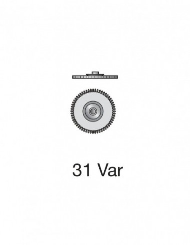ETA 255.411 Hour wheel assembled No 21 H4