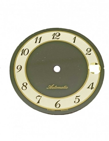 Cadran noir et jaune pour ETA 2824 26 mm