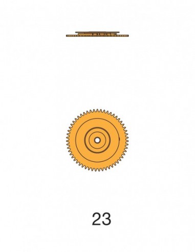 ETA 956.112 Calendar driving wheel No 23