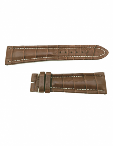 Breitling 22 mm dark brown croco strap