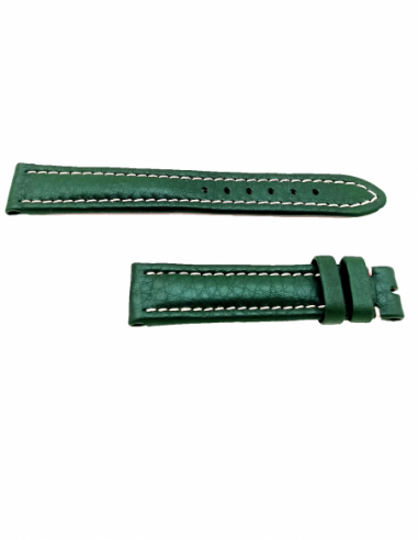 Bracelet Breitling veau lisse vert fonce 16mm