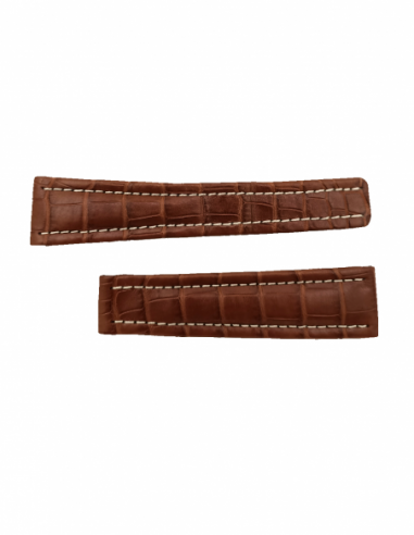 Breitling 22 mm brown croco strap