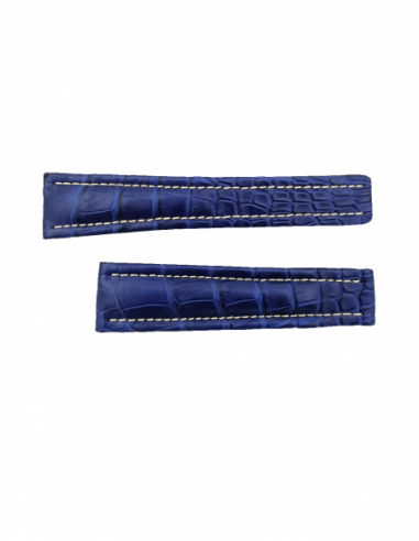 Breitling 22 mm marine blue croco strap