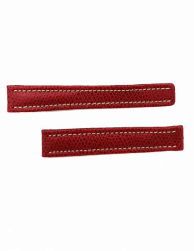 Bracelet Breitling lezard rouge 15 mm