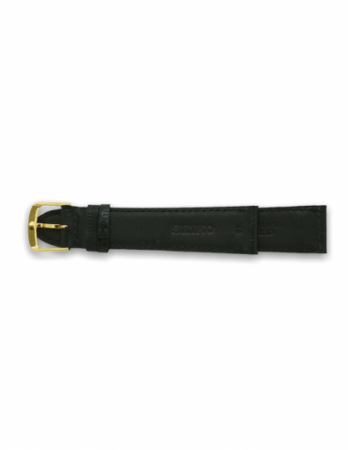 Bracelet Seiko black leather