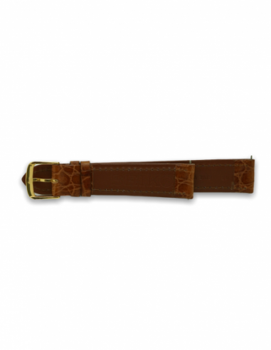 Bracelet Seiko en cuir brun