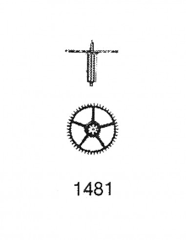 Enicar 167 Reduction wheel No 1481