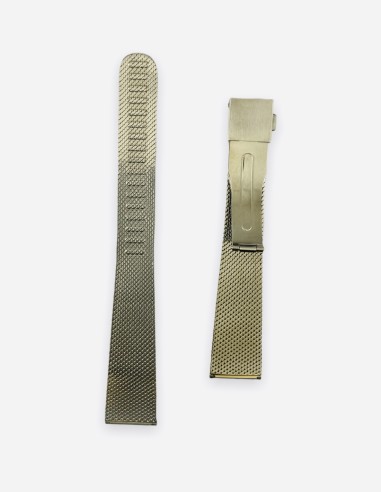 Milanais bracelet-watch with steel folding buckle